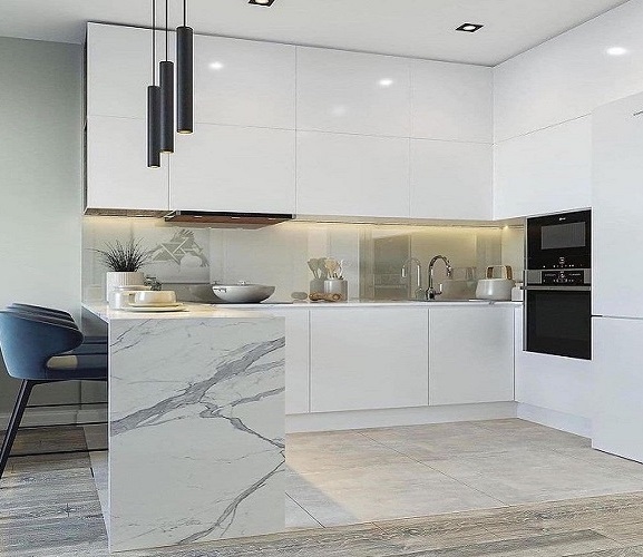 Красивые глянцевые кухни в Новосибирске. Кухни с глянцевыми фасадами по привлекательным ценам с гарантией до 10 лет!